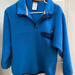 Patagonia mens synchilla snap t blue pullover XS